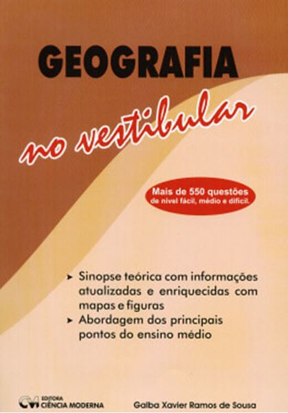 Picture of GEOGRAFIA NO VESTIBULAR - MAIS DE 550 QUESTOE DE NIVEL FACIL, MEDIO E DIFICIL