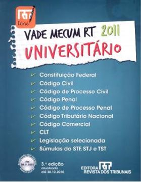Imagem de VADE MECUM UNIVERSITARIO RT 2011 - 3ª ED
