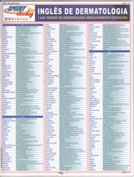 Picture of RESUMAO - INGLES DE DERMATOLOGIA