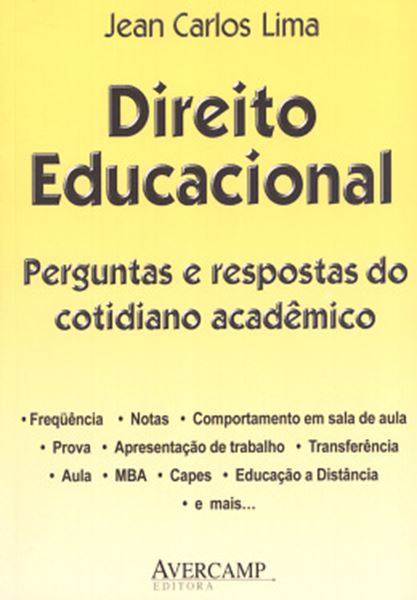 Picture of DIREITO EDUCACIONAL - PERGUNTAS E RESPOSTAS DO COTIDIANO ACADEMICO