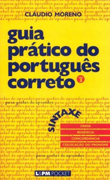Picture of GUIA PRATICO DO PORTUGUES CORRETO  VOLUME 3 - POCKET