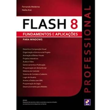 Imagem de FLASH 8 PROFESSIONAL   FUNDAMENTOS E APLICACOESPARA WIN