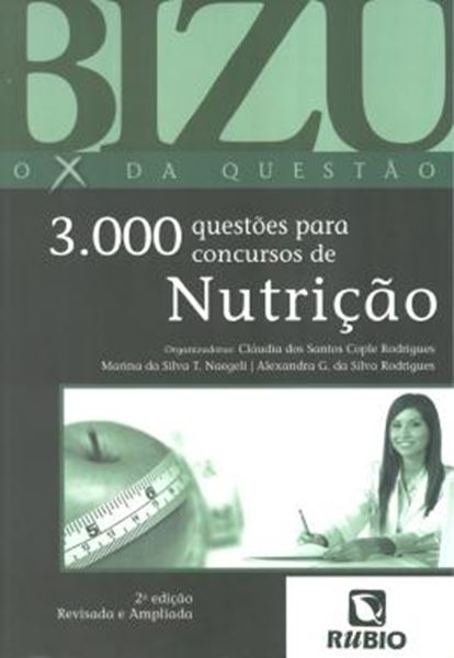 Picture of BIZU DE NUTRICAO - 3000 QUESTOES PARA CONCURSOS DE NUTRICAO  - 2 ª ED