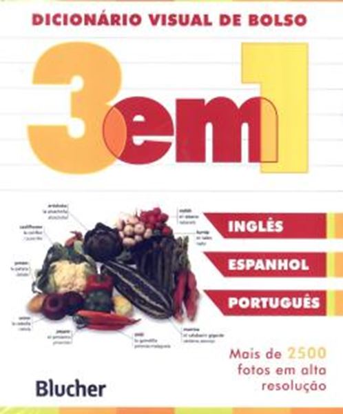 Picture of DICIONARIO VISUAL DE BOLSO 3 EM 1 - INGLES/ ESPANHOL/ PORTUGUES - NOVA EDICAO