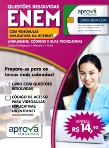 Picture of QUESTOES RESOLVIDAS ENEM - LINGUAGENS, CODIGOS E SUAS TECNOLOGIAS - LINGUA PORT. LITERATURA E ARTES