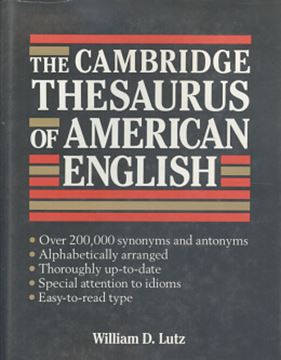 Imagem de THE CAMBRIDGE THESAURUS OF AMERICAN ENGLISH
