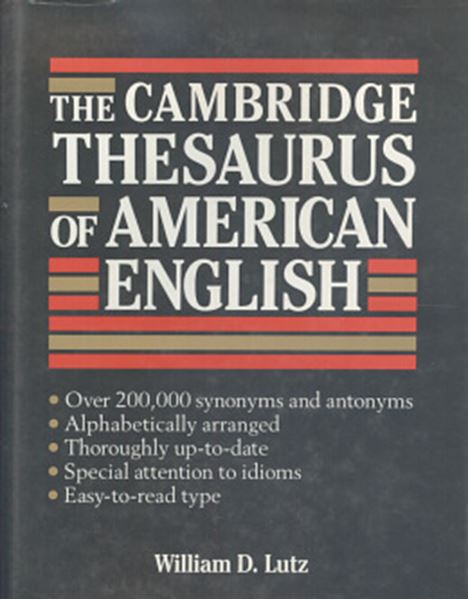 Picture of THE CAMBRIDGE THESAURUS OF AMERICAN ENGLISH