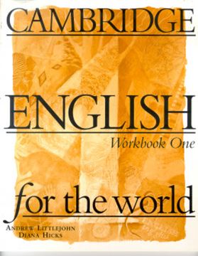 Imagem de CAMBRIDGE ENGLISH FOR THE WORLD 1 - WORKBOOK