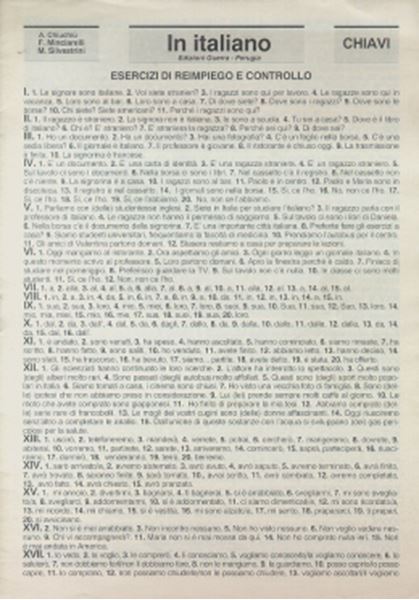 Picture of IN ITALIANO VOLUME UNICO (A1-C1) - CHIAVI