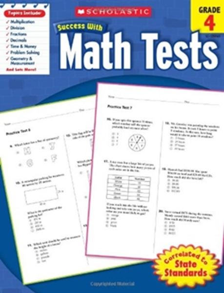 Picture of SCHOLASTIC SUCCESS WITH MATH TESTS - GRADE 4