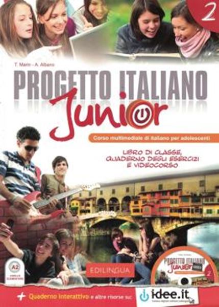 Picture of PROGETTO ITALIANO JUNIOR 2 - LIBRO DI CLASSE & QUADERNO DEGLI ESERCIZI + CD AUDIO (A2)