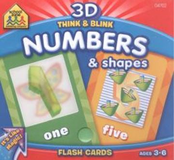 Imagem de 3D THINK & BLINK NUMBERS & SHAPES - FLASH CARDS