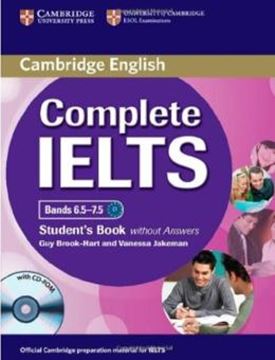 Imagem de CAMBRIDGE ENGLISH COMPLETE IELTS BANDS 6.5-7.5 SB WITHOUT ANSWERS WITH CD-ROM
