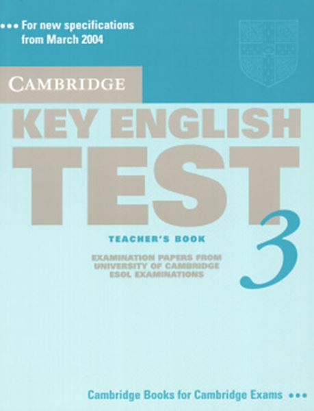 Picture of CAMBRIDGE KEY ENGLISH TEST TEACHER´S BOOK 3