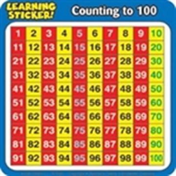 Imagem de COUNTING TO 100 LEARNING STICKERS