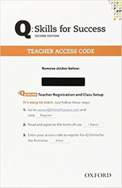 Picture of Q SKILLS FOR SUCCESS TEACHER ONLINE ACCESS CARD (ALL LEVELS ) - 2ND ED
