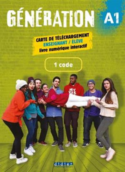 Picture of GENERATION 1 (A1) - LIVRE + CAHIER NUMERIQUES INTERACTIFS - CARTE ENSEIGNANT / ELEVE - 1 CODE