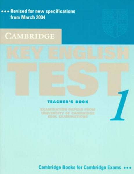 Picture of CAMBRIDGE KEY ENGLISH TEST TEACHER´S BOOK 1