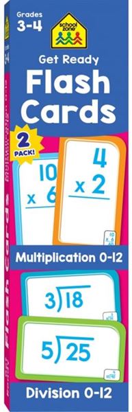 Picture of GET READY FLASH CARDS MULTIPLICATION & DIVISION 2-PACK GRADES 3-4