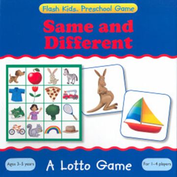 Imagem de FLASH KIDS PRESCHOOL GAME : SAME AND DIFFERENT -  A LOTTO GAME
