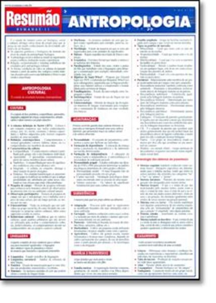 Picture of RESUMAO - ANTROPOLOGIA