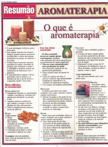 Picture of RESUMAO - AROMATERAPIA