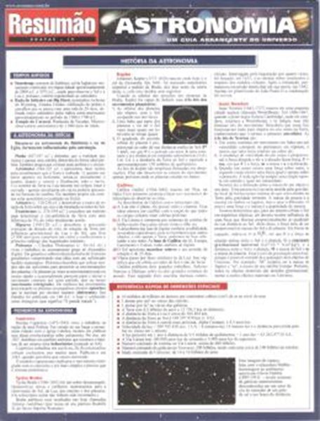 Picture of RESUMAO - ASTRONOMIA