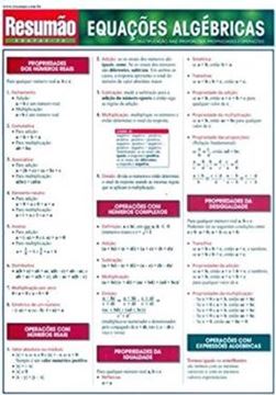 Imagem de RESUMAO - EQUACOES ALGEBRICAS
