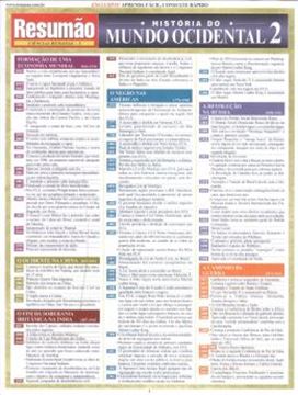 Imagem de RESUMAO - HISTORIA DO MUNDO OCIDENTAL 2 - 2ª ED.
