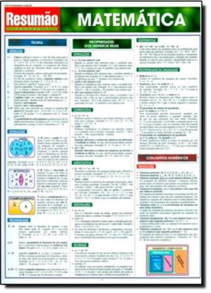 Picture of RESUMAO - MATEMATICA
