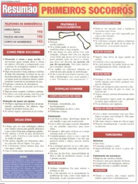 Picture of RESUMAO - PRIMEIROS SOCORROS