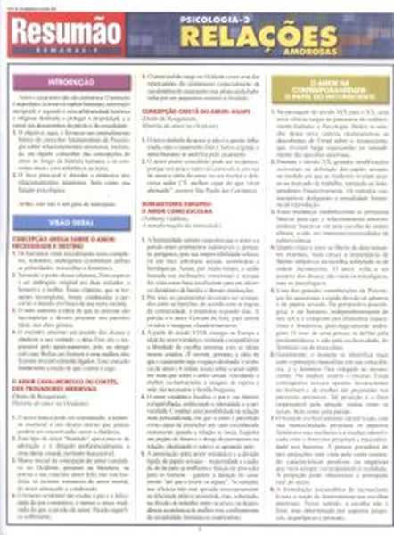 Picture of RESUMAO - PSICOLOGIA 3 - RELACOES AMOROSAS