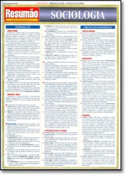 Imagem de RESUMAO - SOCIOLOGIA
