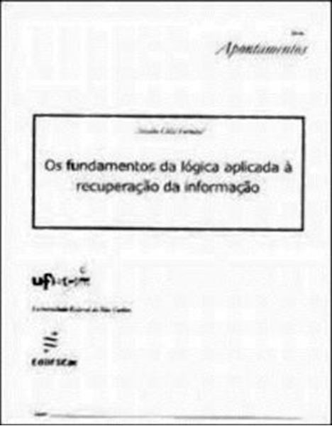 Picture of FUNDAMENTOS DA LOGICA APLICADA A REC. INFORMACAO