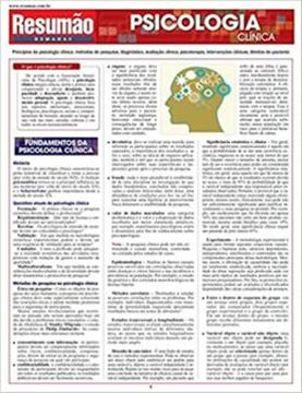Imagem de RESUMAO - PSICOLOGIA CLINICA