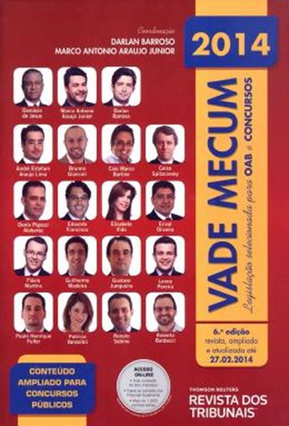 Picture of VADE MECUM - LEGISLACAO SELECIONADA PARA OAB E CONCURSOS 2014 - 6ª ED.