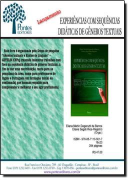 Imagem de EXPERIENCIAS COM SEQUENCIAS DIDATICAS DE GENEROS TEXTUAIS