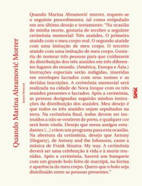 Picture of QUANDO MARINA ABRAMOVIC MORRER - 2ª ED