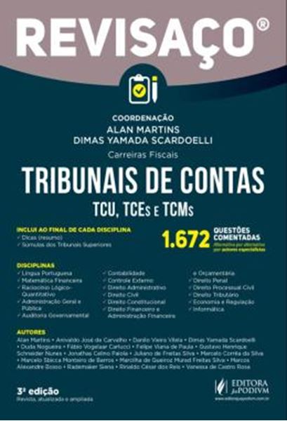 Picture of TRIBUNAL DE CONTAS - TCU, TCES E TCMS - 3ª ED