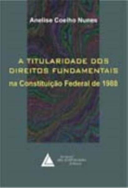 Picture of A TITULARIDADE DOS DIREITOS FUNDAMENTAIS - NA CONSTITUICAO FEDERAL DE 1988