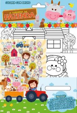 Imagem de A TURMINHA DA FAZENDA - COLORIR COM BRILHO