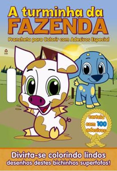 Picture of A TURMINHA DA FAZENDA - PRANCHETA PARA COLORIR COM ADESIVOS ESPECIAL