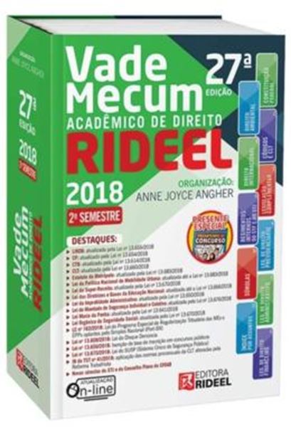 Picture of VADE MECUM ACADEMICO DE DIREITO RIDEEL - COMPLETO - VOLUME  - 