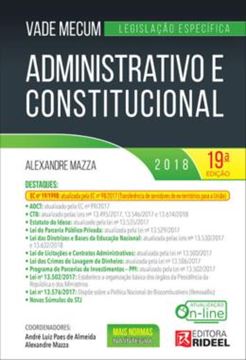 Imagem de VADE MECUM ADMINISTRATIVO E CONSTITUCIONAL - VOLUME  - 