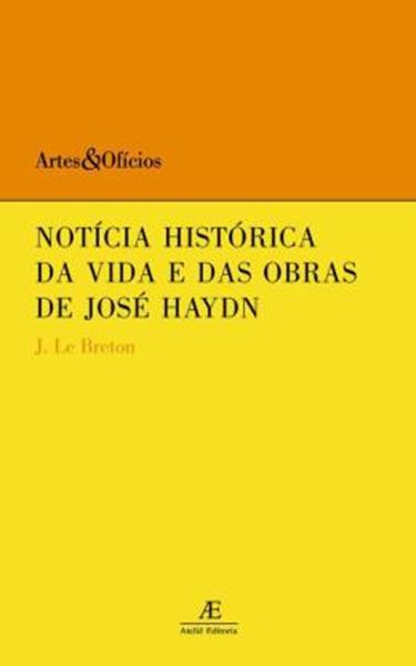 Picture of NOTICIA HISTORICA DA VIDA E DAS OBRAS DE JOSE HAYDN