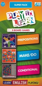 Imagem de PLAY TO LEARN - SUPER PACK - 3 JOGOS DE TABULEIRO - PREPOSITIONS - MAKE/DO - CONDITIONAL