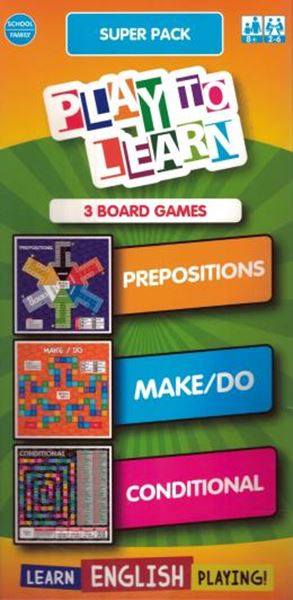 Picture of PLAY TO LEARN - SUPER PACK - 3 JOGOS DE TABULEIRO - PREPOSITIONS - MAKE/DO - CONDITIONAL