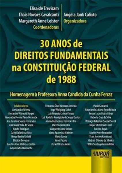 Picture of 30 ANOS DE DIREITOS FUNDAMENTAIS NA CONSTITUICAO FEDERAL DE 1988