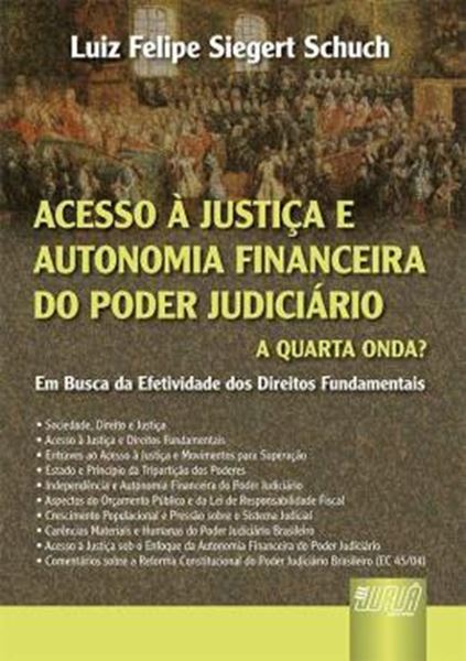 Picture of ACESSO A JUSTICA E AUTONOMIA FINANCEIRA DO PODER JUDICIARIO: A QUARTA ONDA?