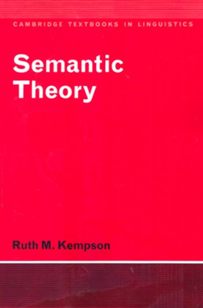 Picture of SEMANTIC THEORY